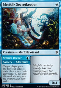 Merfolk Secretkeeper // Venture Deeper (ELD-C)