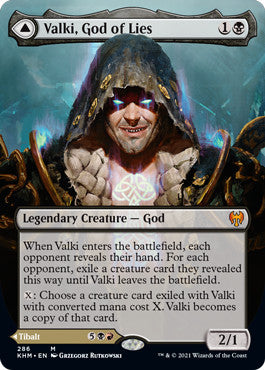 Valki, God of Lies // Tibalt, Cosmic Impostor [Borderless Planeswalkers #286] (KHM-M)