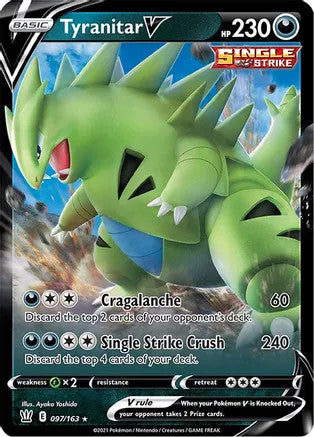 Tyranitar V - 097/163 (SWSH05) Ultra Rare - Near Mint Holofoil