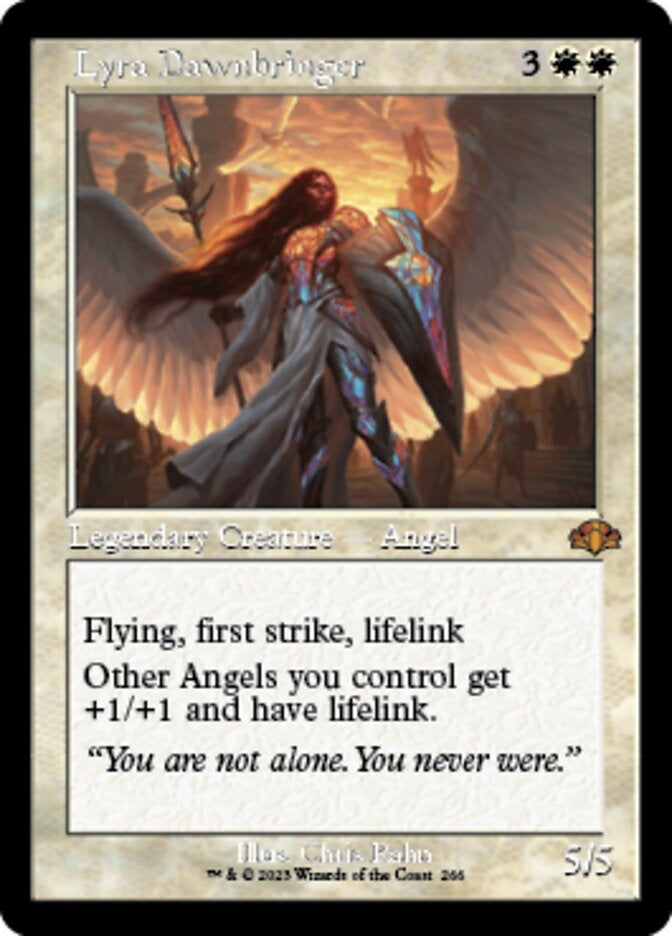 Lyra Dawnbringer [#266 Old Frame Bonus Sheet] (DMR-M)