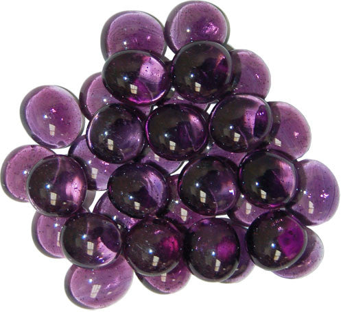 CHX01127: Glass Stones Tube - Violet/ Amethyst (25)