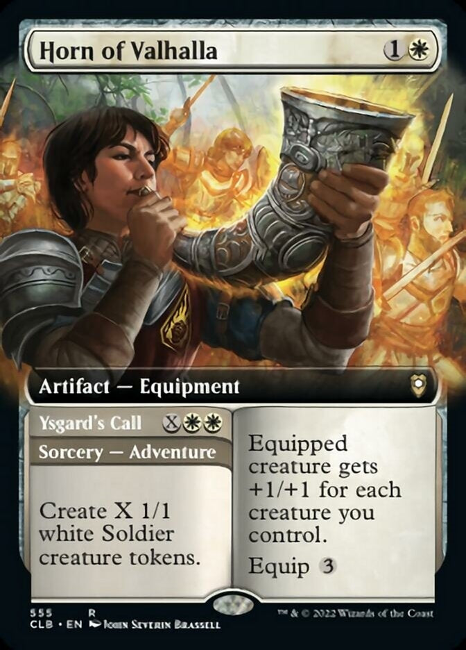 Horn of Valhalla // Ysgard's Call [#555 Extended Art] (CLB-R)