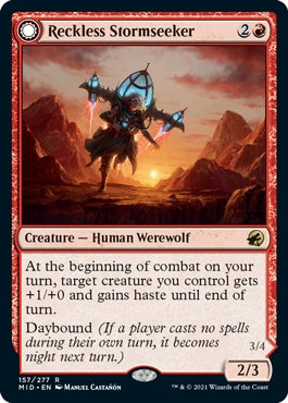 Reckless Stormseeker//Storm-Charged Slasher (MID-R)